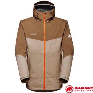 【MAMMUT 長毛象】亞洲限定 男 Convey 超輕GoreTex防水防風透氣外套.夾克_野生棕/深沙褐_28451