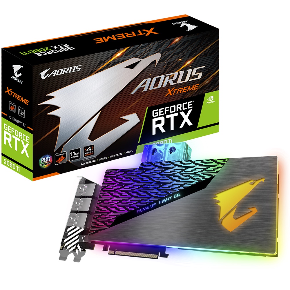 技嘉 RTX 2080TI AORUS XTREME WATERFORCE WB 11G 開放式水冷 全水冷 水道板