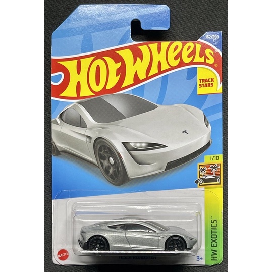 -78車庫- 1/64 Hot Wheels 風火輪 Tesla Roadster 特斯拉 初版 銀色