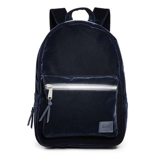 Herschel Grove XS 中小型 高階 Velvet 天鵝絨 深藍 藍黑色 金屬拉鍊 女生 後揹包 現貨