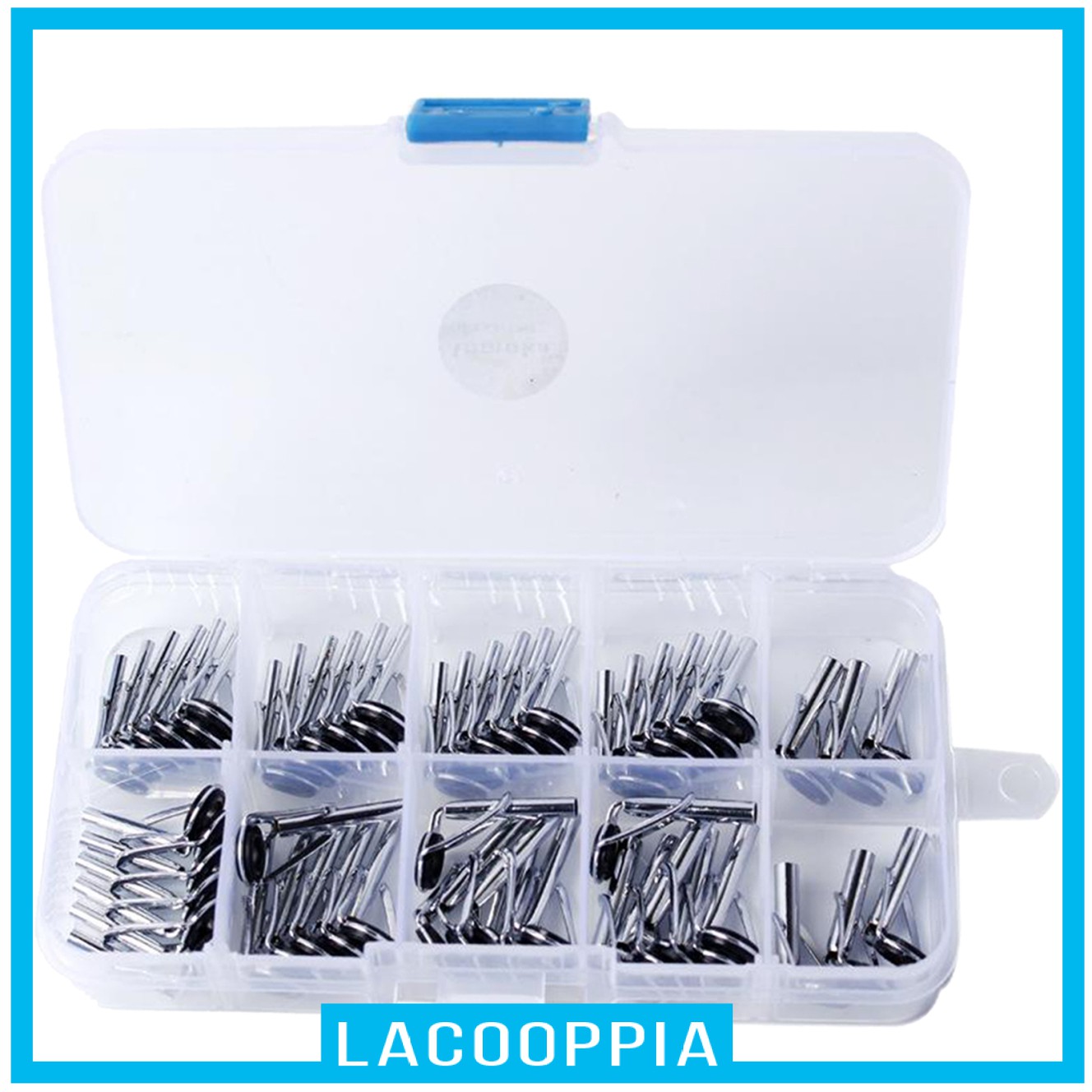 Lacooppia 54pcs 陶瓷釣魚竿桿導向頭頂眼環維修套件6 種尺寸 蝦皮購物
