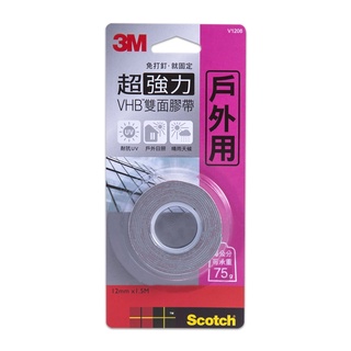 3M Scotch 戶外專用超強力雙面膠帶 (V1208/V1808)【久大文具】