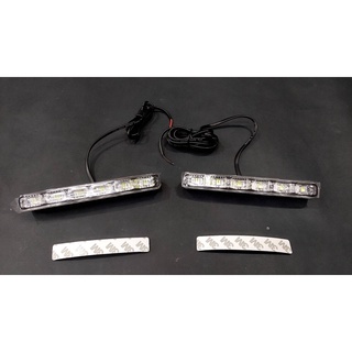 通用 日行燈 6LED 高亮 汽車改裝燈 日間行車燈 防水
