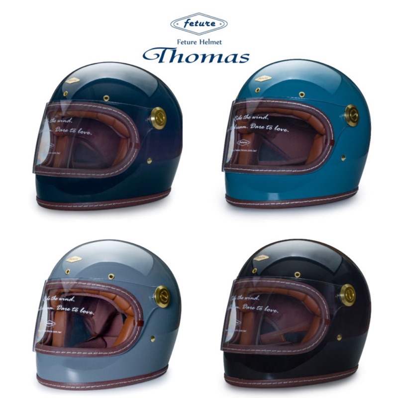 (現貨快速出貨)GU CAMP騎士部品 特惠免運 Feture Thomas 系列 復古 樂高帽 樂高 全罩安全帽 5色