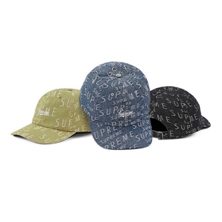 現貨「Supreme Warp Jacquard Logos Denim 2021 SS Cap牛仔帽子」