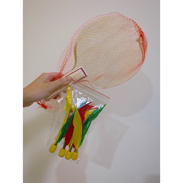 【全新】板羽球 - 日式傳統遊戲（2球拍 + 4顆球）