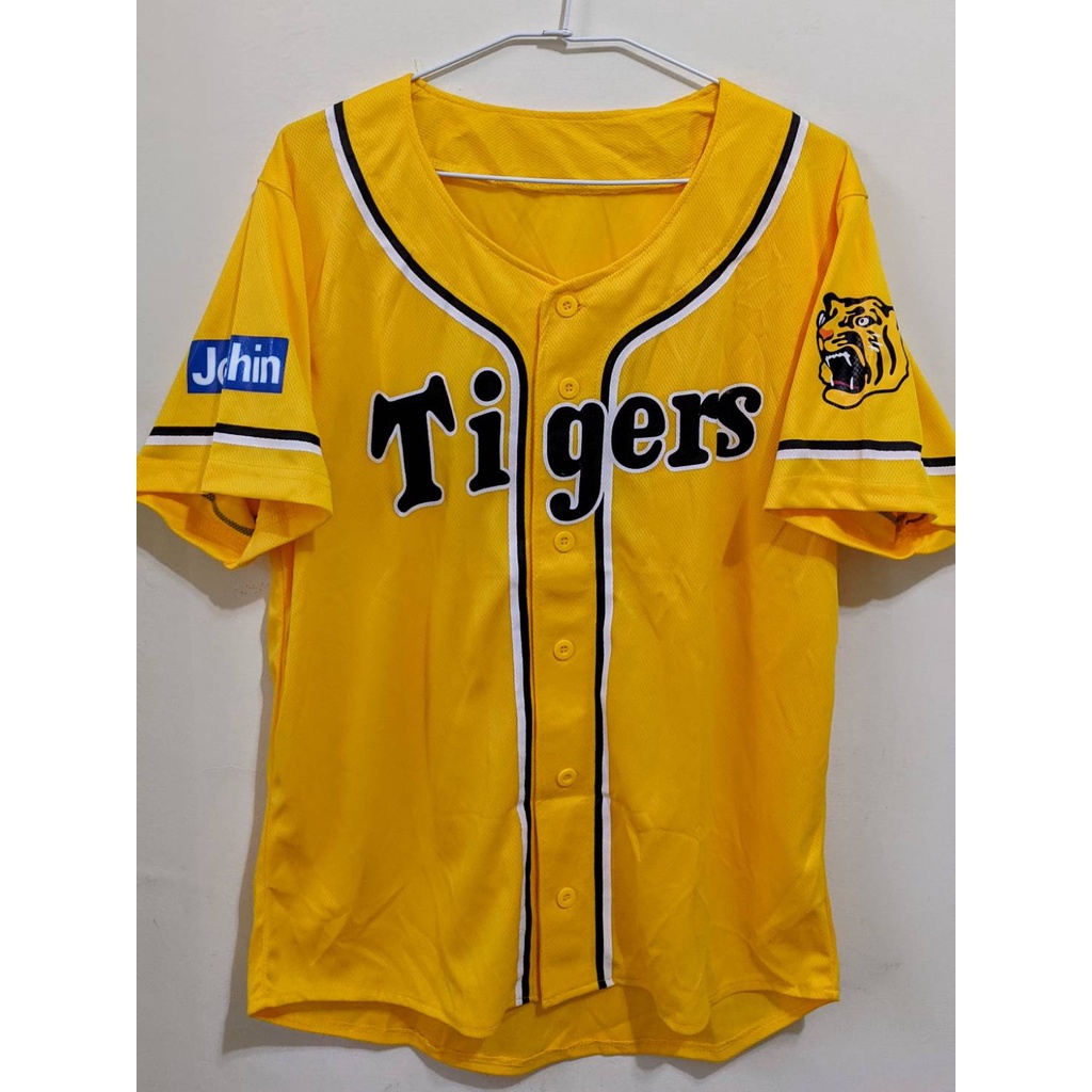 全新正品 日本職棒阪神虎（Hanshin Tigers)紀念球衣-黃底黑條紋款