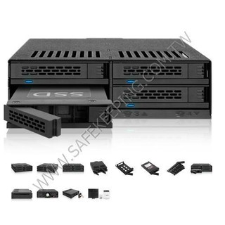 中銨 ICY DOCK MB324SP-B 4x2.5" SAS/SATA HDD 熱插拔 硬碟抽取盒