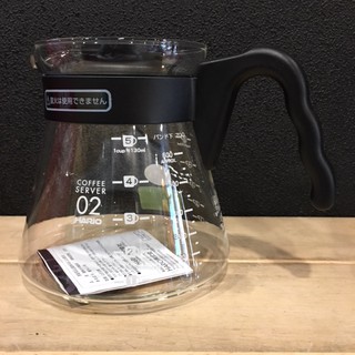 卡拉拉咖啡精品 日本HARIO V60 好握 耐熱 玻璃壺 咖啡壺 下壺 1-5杯用(700ml) (VCS-02B)