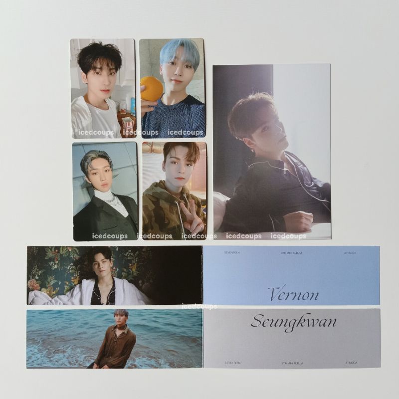 Pc 十七 attacca seungkwan vernon op1 op2 明信片折疊卡片照片卡十七