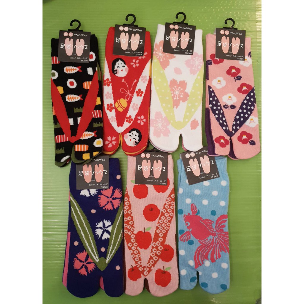 【仙瑩】 兩指襪 足袋 和風 女襪 23～25公分 襪子 日本進口正版