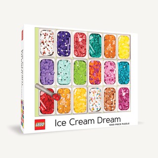 歐美進口拼圖chroniclebooks（美國）/1000片/LEGO Ice Cream Dream Puzzle