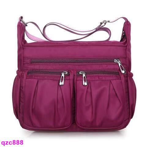 Tashuo 典雅風輕量級尼龍防水多功能女用單肩側背包媽媽包斜背包單肩包斜挎包防盜包腰包 蝦皮購物