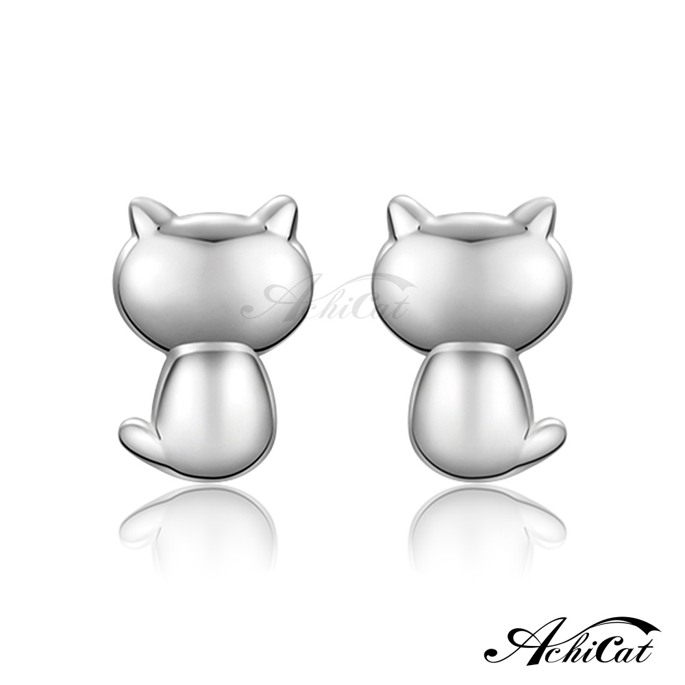 AchiCat．925純銀耳環．小貓．貓咪耳環．一對價格．GS7097