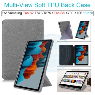 適用於 Samsung Tab S7 T870 T875 Tab S8 X700 X706 11inch 軟 TPU 後