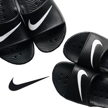 【Ambitions】Nike Kawa Shower Slide 防水拖鞋 黑色白勾 832528-001