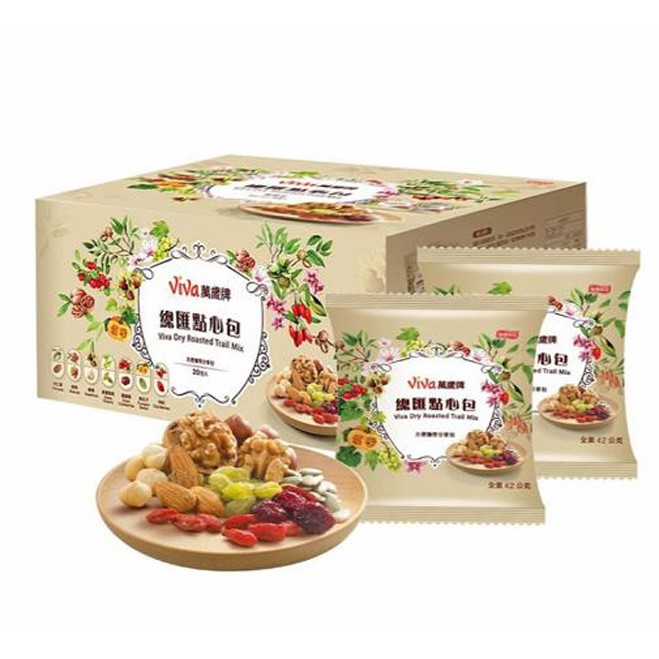 VIVA萬歲牌 DRY ROASTED  MIX總匯點心包42GX20PK  CA119227