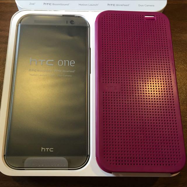 HTC ONE M8 16GB 鐵灰色(二手空機 附贈原廠智慧皮套)