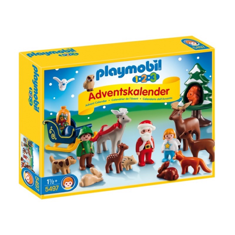 playmobil 摩比人 胖摩比 123系列 聖誕倒數禮物123 聖誕節 降臨曆 麋鹿 5497