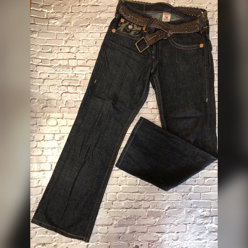 【現貨】True Religion 彌勒佛 粗線口袋 U字 直筒牛仔褲USA製