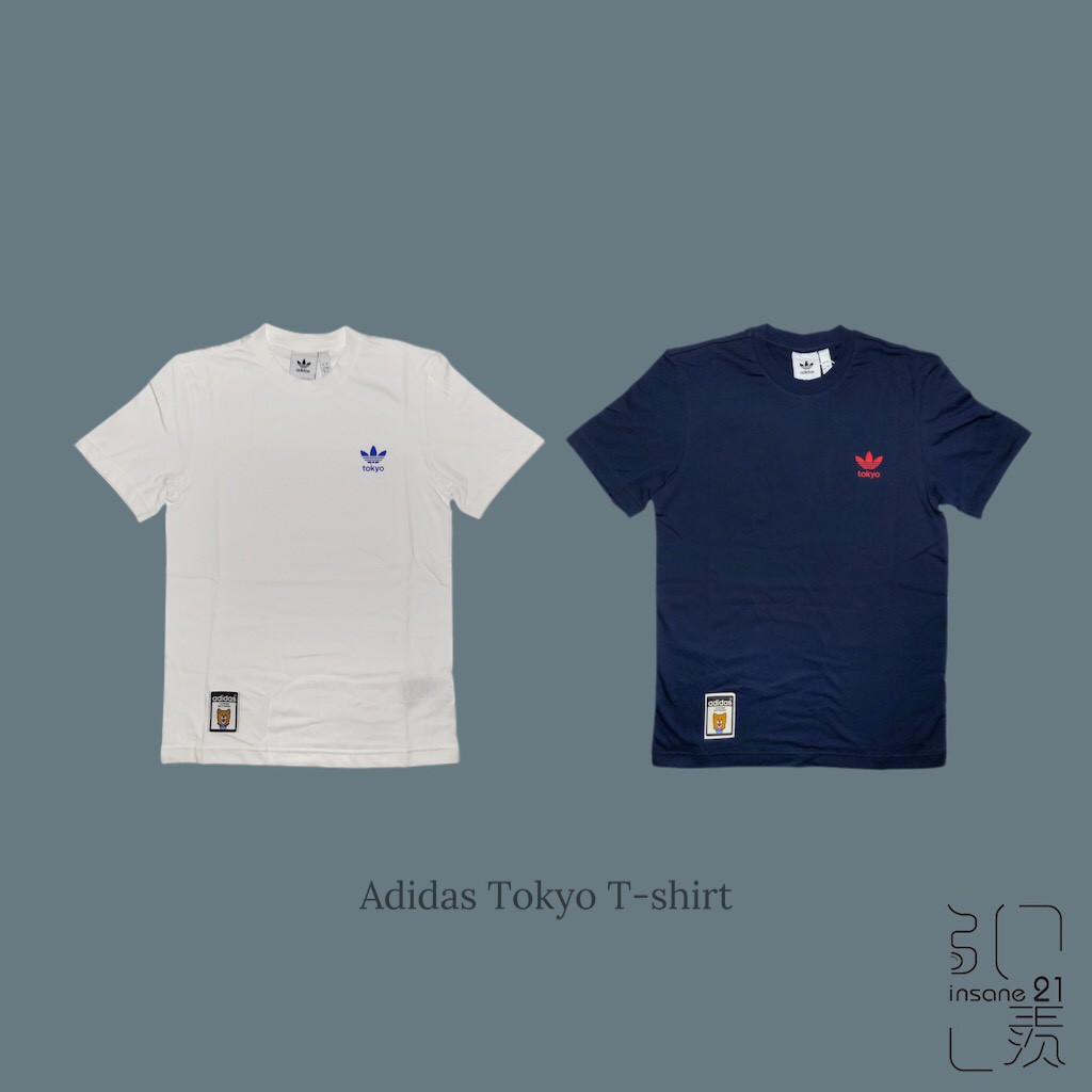 Adidas Originals Tokyo 日本東京限定短tee 男女深藍白藍 Insane 21 蝦皮購物