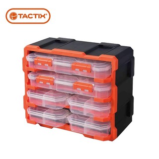 含稅TACTIX TX-0672 系統式 透明收納盒 收納盒套裝 2大4小含外箱 分隔盒 透明收納盒 收納盒 零件盒