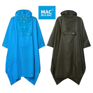 丹大戶外【MAC IN A SAC】輕巧袋著走快穿成人雨衣 螢光藍、墨綠 MNS041 雨衣│防水衣