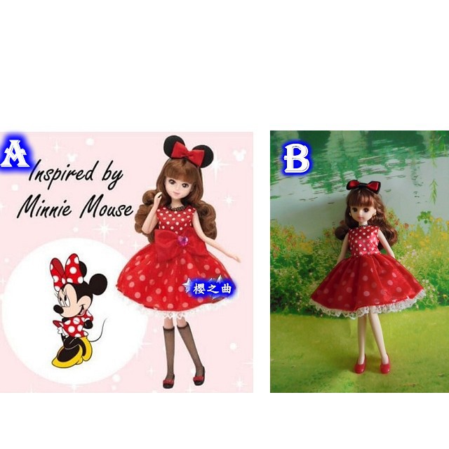 LICCA正版莉卡娃娃衣服        Disney迪士莉衣148A、148B   【【櫻之曲】