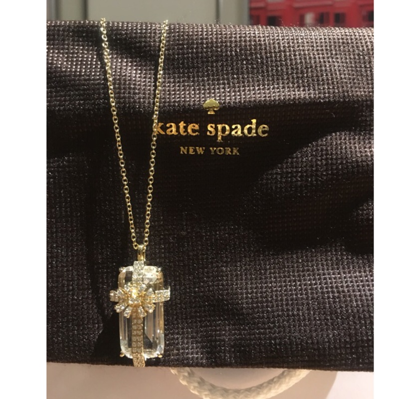 Kate Spade 12K金造型項鍊，情人節優惠！