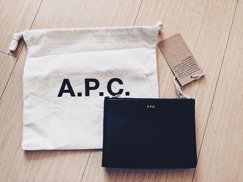 「二手」A.P.C 錢包 真皮 短夾 絕版