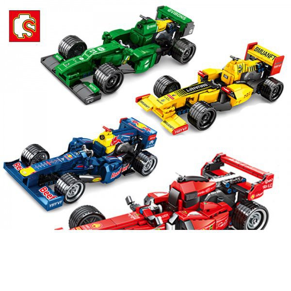 【組裝模型直銷】樂高汽車系列兒童玩具男孩益智拼裝F1方程式賽車組裝跑車模型禮物 tWjD