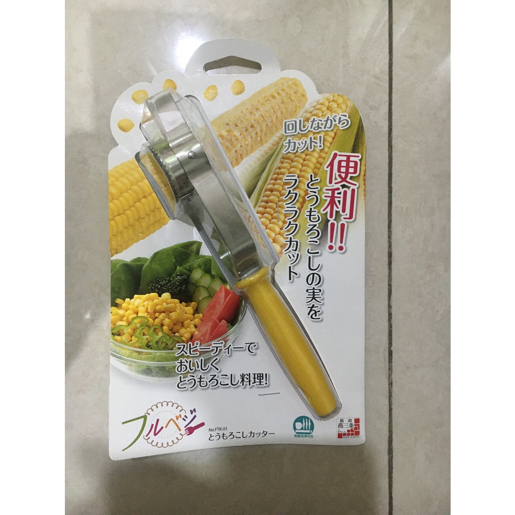 【全新】SHIMOMURA 下村工業 Fru Vege 便利不銹鋼玉米便利剝粒器 日本製 料理用具