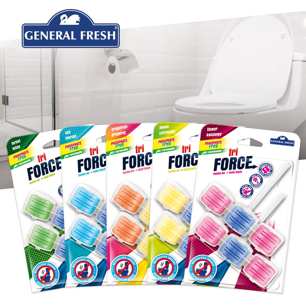 波蘭 GF 飛潔 強力馬桶清潔球 2入組 (無氯配方) 馬桶球 馬桶清潔劑 免刷 清潔劑 General Fresh