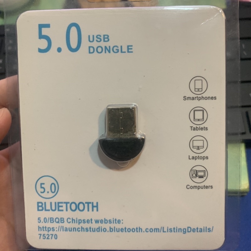 藍芽 5.0 USB 迷你藍芽接收器 藍牙適配器 藍牙音頻接收器 免驅動 支持64位元 可連接藍牙音箱 耳機 滑鼠 鍵盤