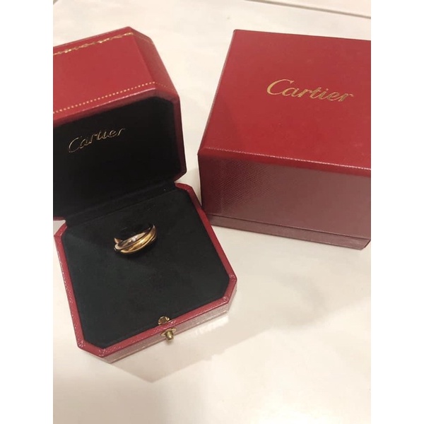 Cartier五顆鑽 trinity 鑽戒 尺寸47