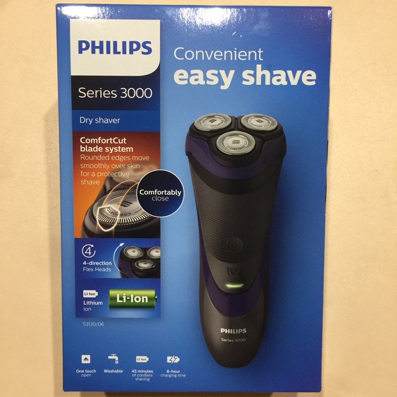 (全新) Philips飛利浦可水洗三刀頭電鬍刀 - S3120/06