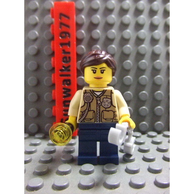 【積木2010】樂高 LEGO 馬尾女警 警察 沼澤警察 森林警察 60066 (含道具)