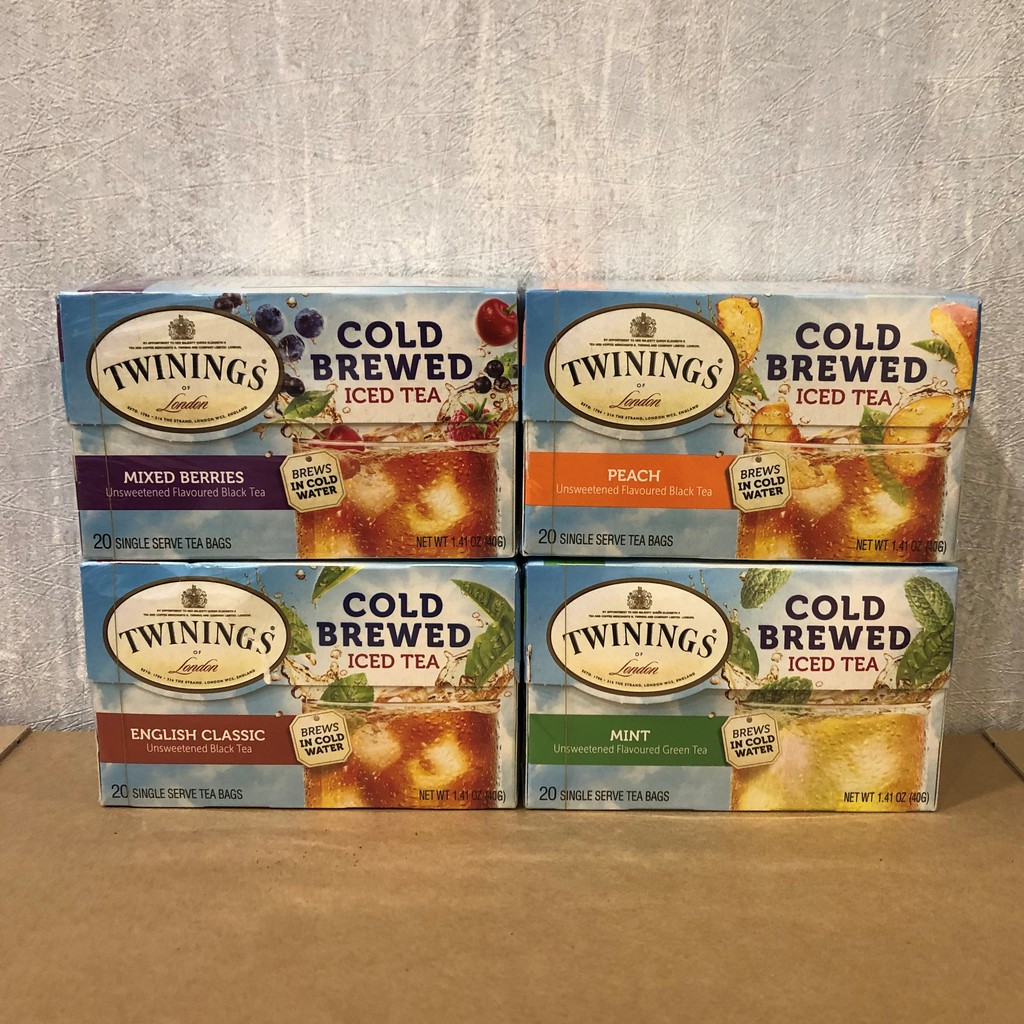 [冰茶新到貨]  英國Twinings 唐寧茶 冰茶系列 整盒20入 茶包 冰茶 冷泡茶