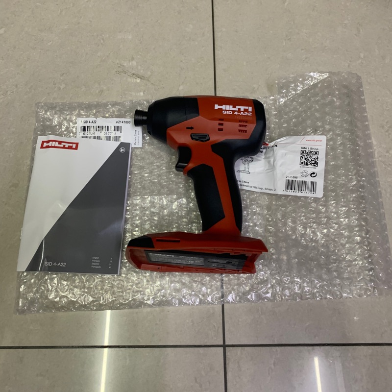 全新外匯 喜利得 SID 4  22v 起子機 全新HILTI SID4 起子機 22V 水貨 長溝可以用的, 雙十字頭