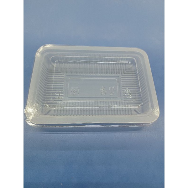 PP外帶免洗塑膠餐盒/透明方盒（500ml）