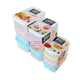 ✨YC MART™✨【日貨】日本製 山田YAMADA 彩色長方型保鮮盒 80ml/200ml/320ml 可冷凍 可微波
