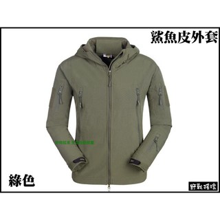 【野戰搖滾-生存遊戲】 V4.0 鯊魚皮潛行者軟殼外套【軍綠色】鯊魚皮外套衝鋒衣TAD軟殼衣登山風衣迷彩外套