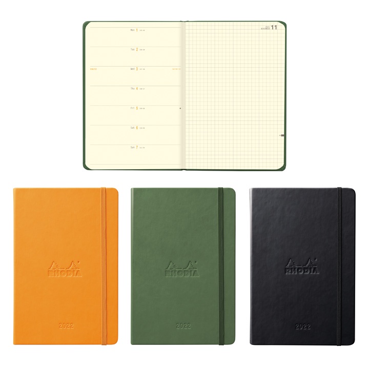 法國rhodia 22 年webplanner 硬殼手帳 月間 週間橫式 A5 Size 明進文房具 蝦皮購物