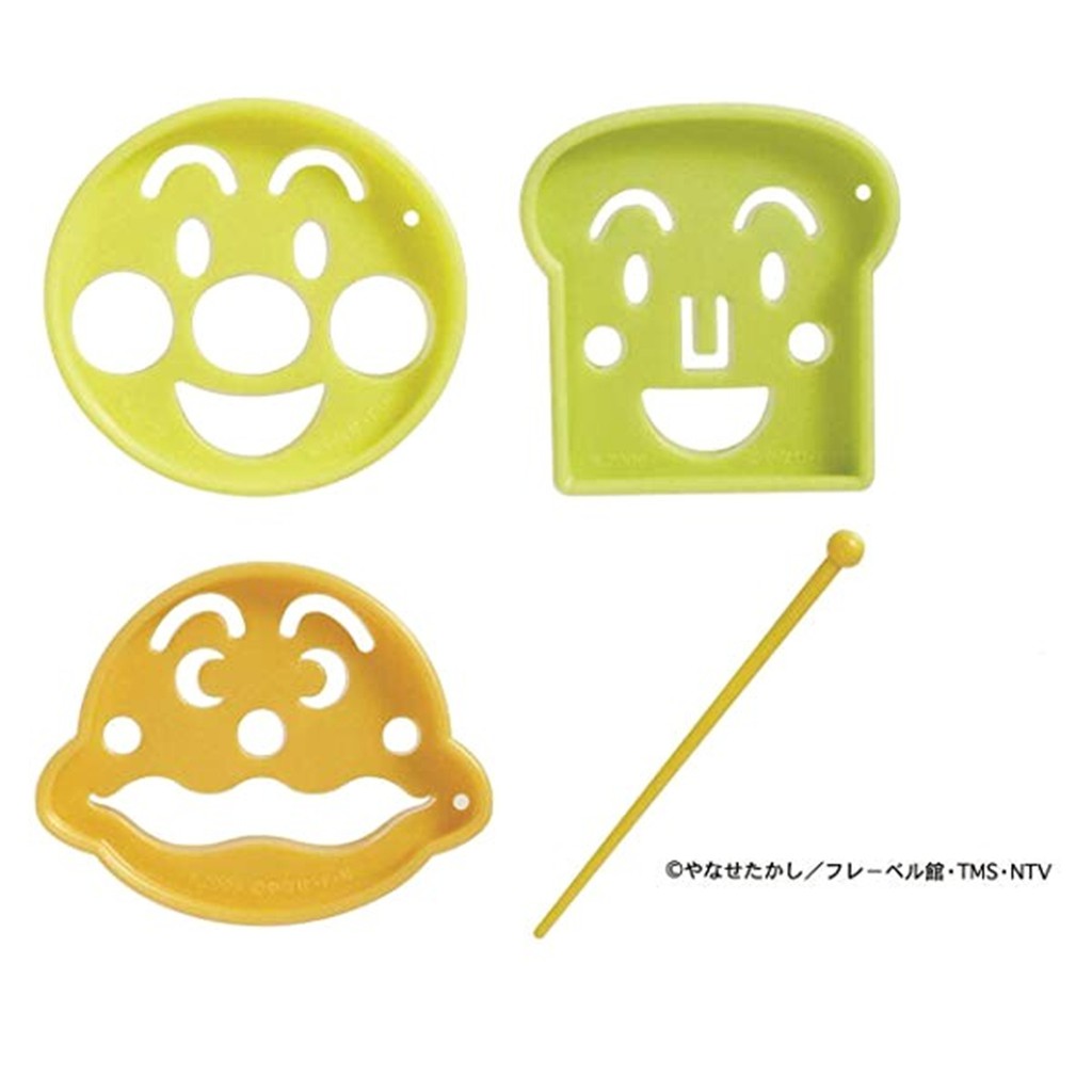 ANPANMAN  麵包超人  日本製  飯糰吐司/起司/火腿  表情壓模  4543112548733~模板顏色隨機~