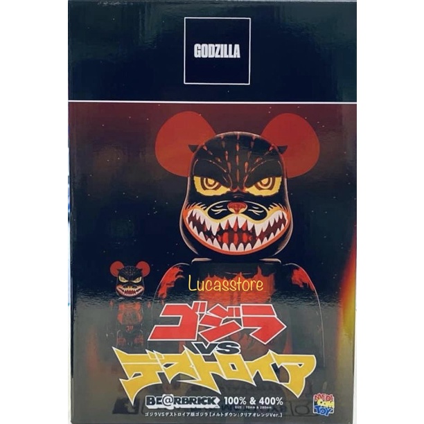 [現貨]lucas store BEARBRICK 400% 500% 庫柏力克熊 透明版 哥吉拉 Godzilla