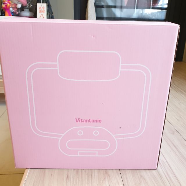 【Vitantonio】珍珠粉色鬆餅機 VWH-252 內含2烤盤(法式薄餅/愛心鬆餅烤盤)