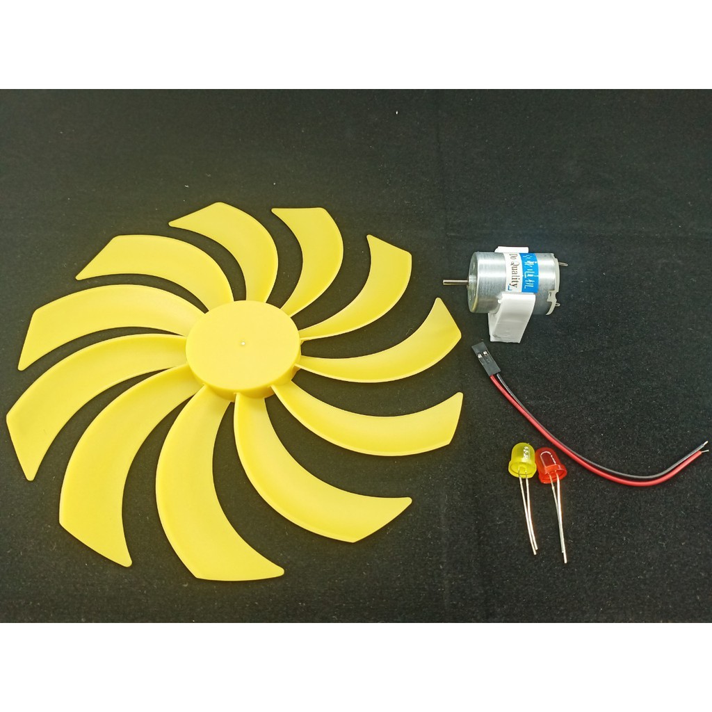 【環島科技】風力發電機套件 馬達風能發電機風扇 led燈 物理科學 實驗科普套件 風力發電 科學玩具 科展實驗 生活科技