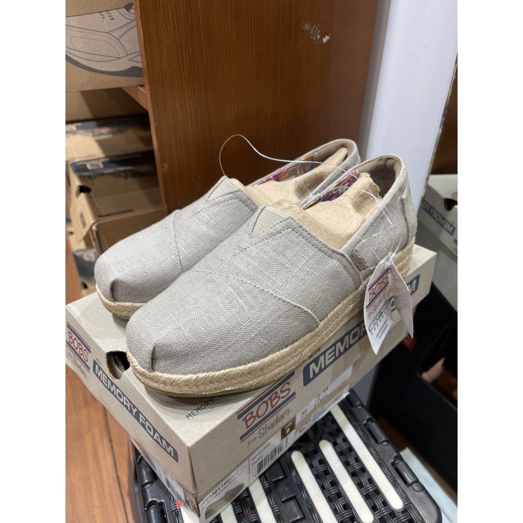 購happy Skechers Bobs系列女帆布厚底休閒鞋 蝦皮購物