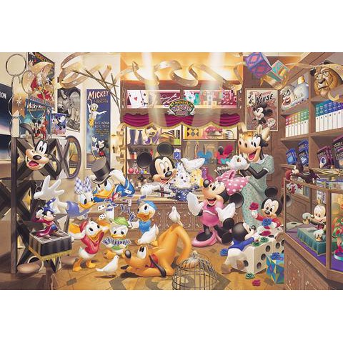 W1000-259 迷你1000片日本進口拼圖 迪士尼 米奇米妮 唐老鴨 布魯托 魔術玩具店