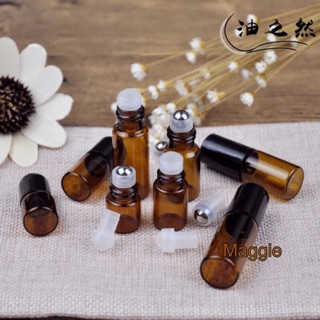 滾珠瓶茶色玻璃滾珠瓶鋼珠 1/2/3/5/7ml 迷你裝精油瓶分裝 開瓶器 多特瑞 dTERRA